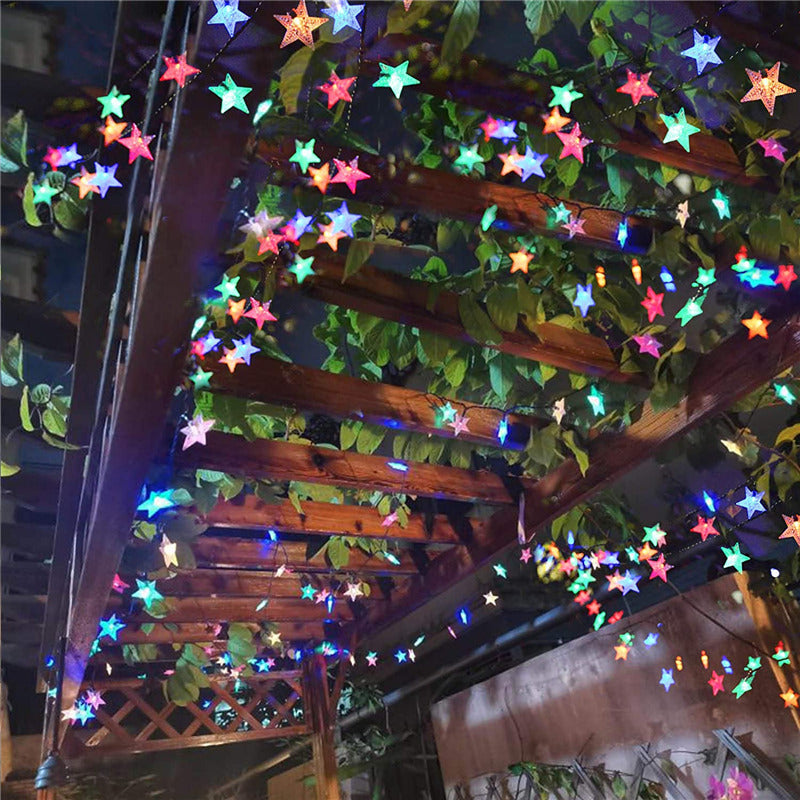Solar Powered Star  LED Lights Waterproof Garden Outdoor Decor