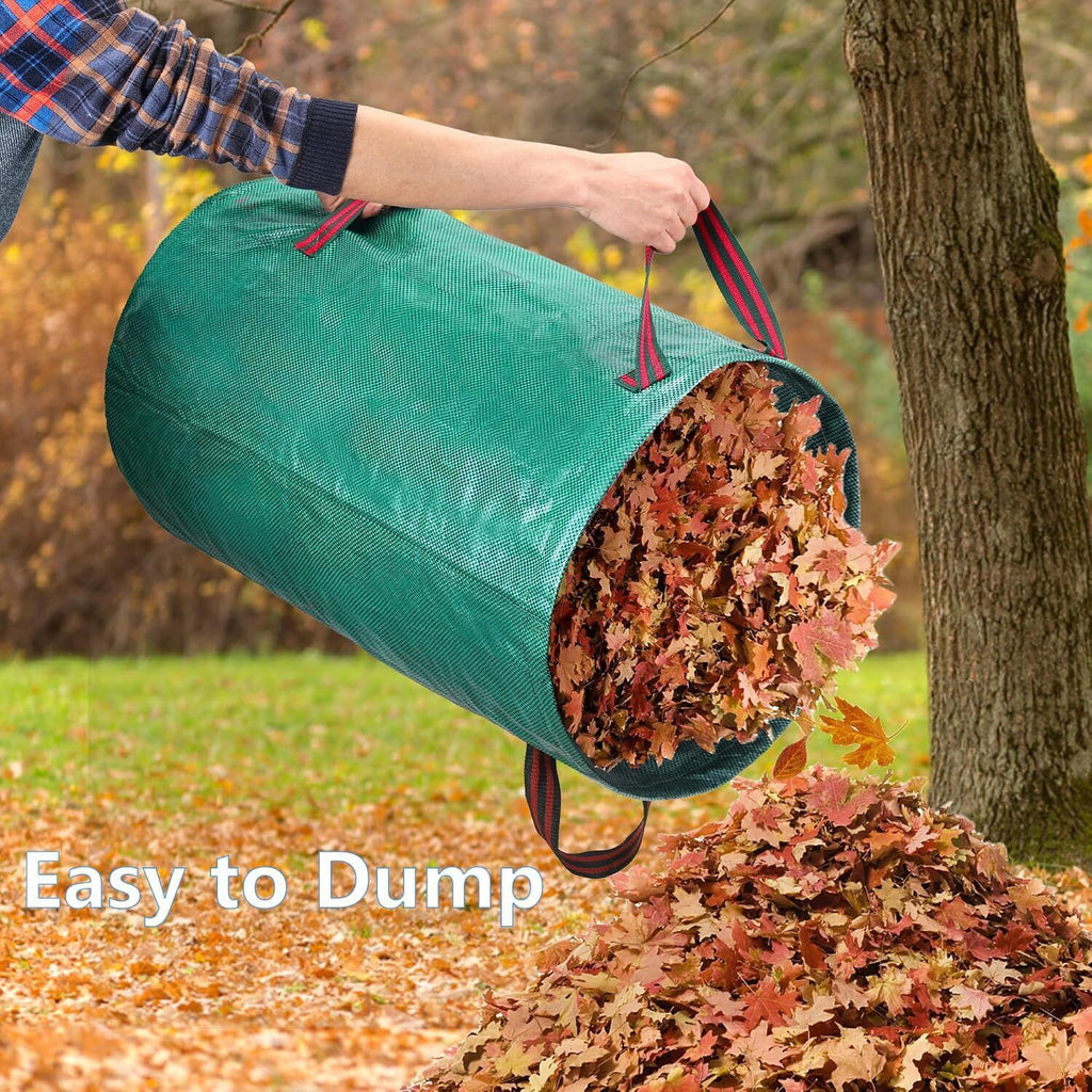 2x500L Heavy Duty Garden Waste Bags With Handles, Reusable Construction Bags UK