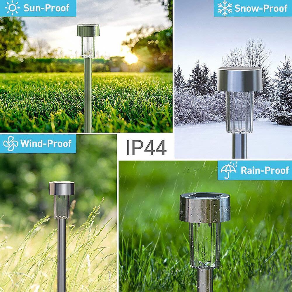 Garden Solar-Powered Stake Lights – Pack of 10 2 Options